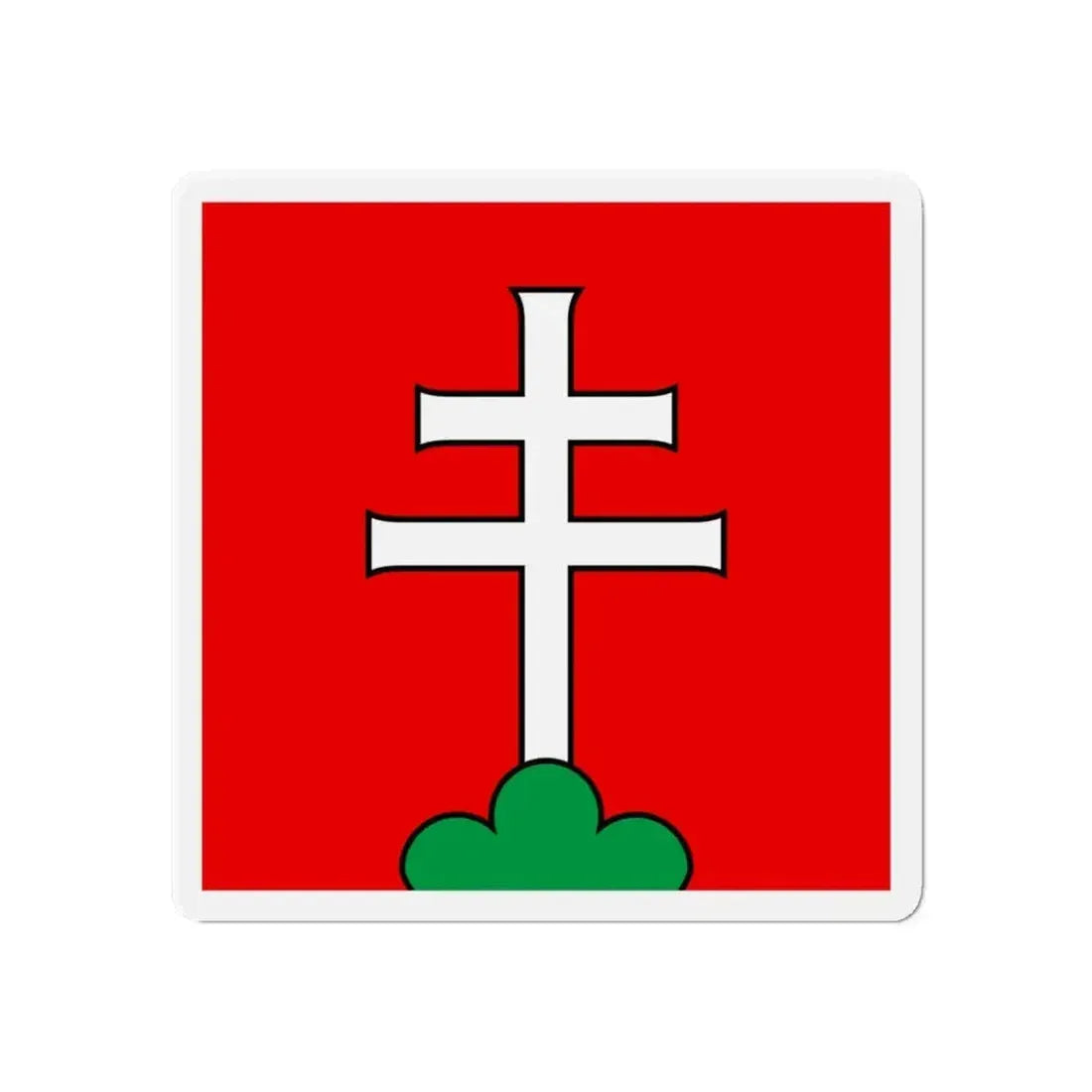 Flag of Elfingen Switzerland - Refrigerator Magnet - The Sticker Space
