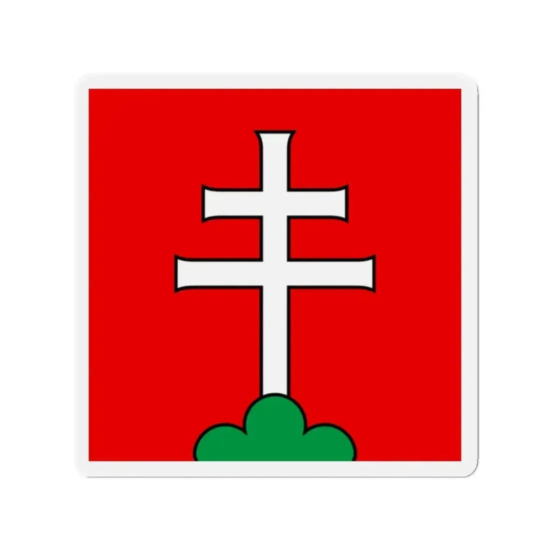 Flag of Elfingen Switzerland - Refrigerator Magnet - The Sticker Space