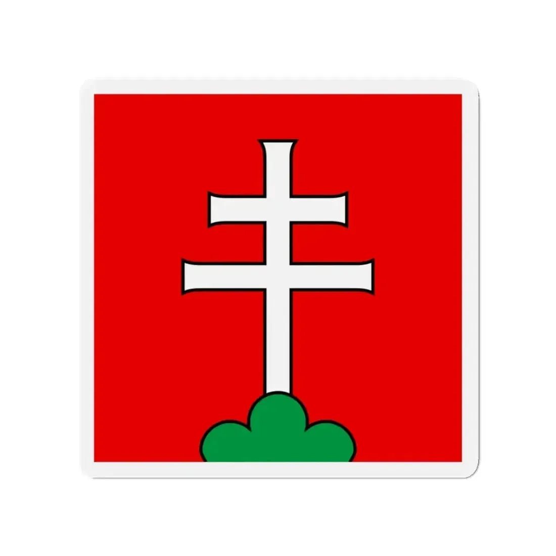 Flag of Elfingen Switzerland - Refrigerator Magnet - The Sticker Space