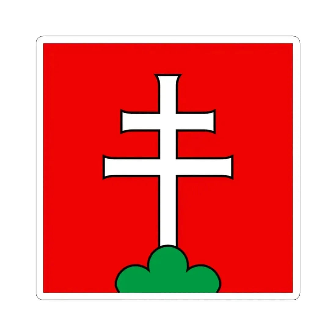 Flag of Elfingen Switzerland STICKER Vinyl Die-Cut Decal 2 Inch - The Sticker Space