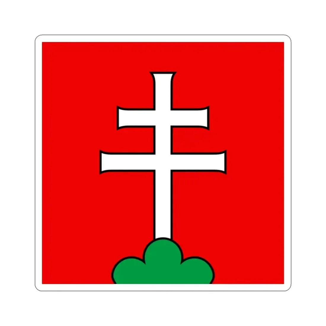 Flag of Elfingen Switzerland STICKER Vinyl Die-Cut Decal 2 Inch - The Sticker Space