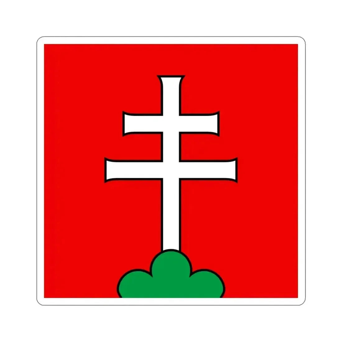 Flag of Elfingen Switzerland STICKER Vinyl Die-Cut Decal 3 Inch - The Sticker Space