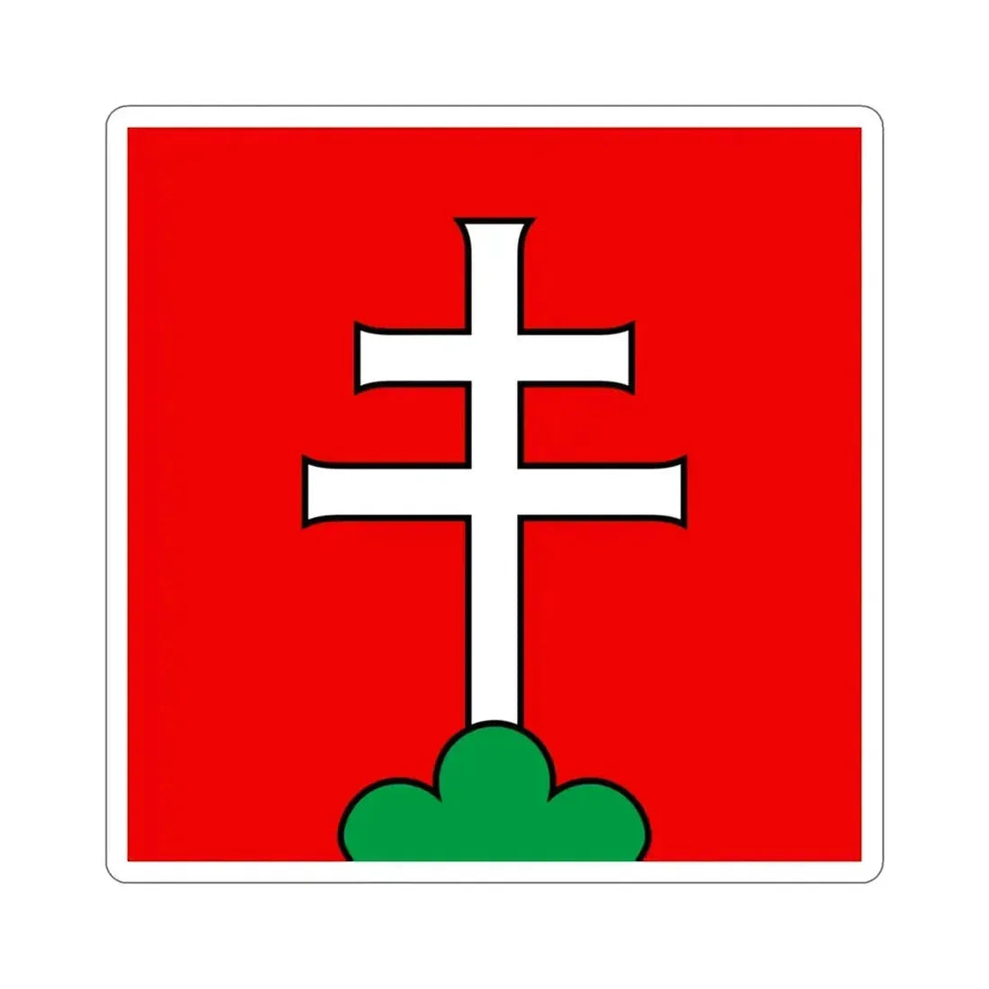 Flag of Elfingen Switzerland STICKER Vinyl Die-Cut Decal 3 Inch - The Sticker Space