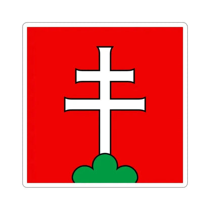 Flag of Elfingen Switzerland STICKER Vinyl Die-Cut Decal 4 Inch - The Sticker Space