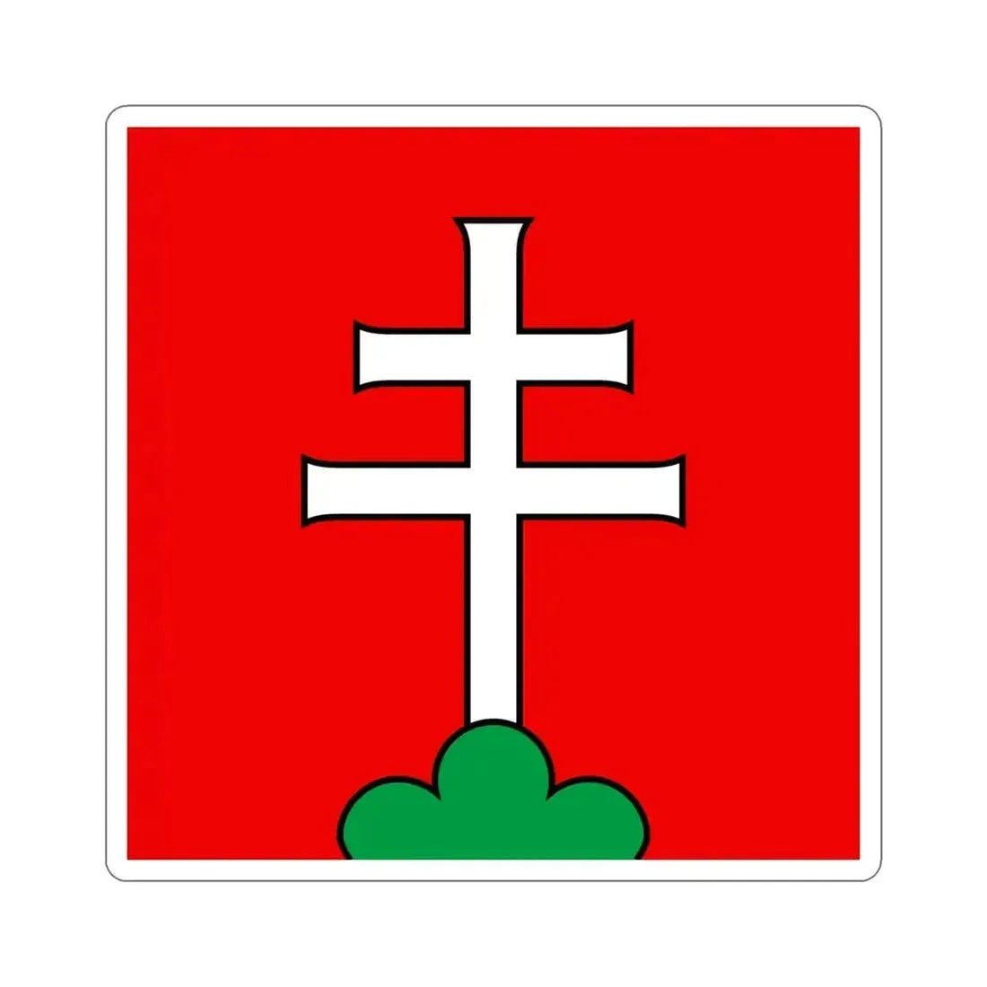 Flag of Elfingen Switzerland STICKER Vinyl Die-Cut Decal 5 Inch - The Sticker Space