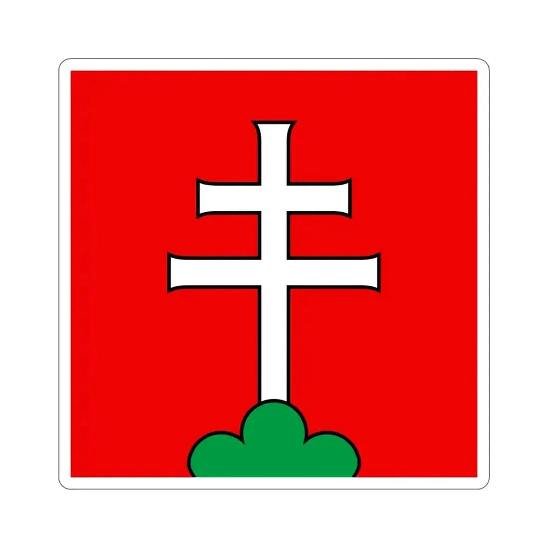 Flag of Elfingen Switzerland STICKER Vinyl Die-Cut Decal 6 Inch - The Sticker Space