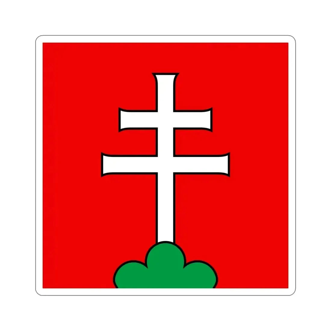 Flag of Elfingen Switzerland STICKER Vinyl Die-Cut Decal 6 Inch - The Sticker Space