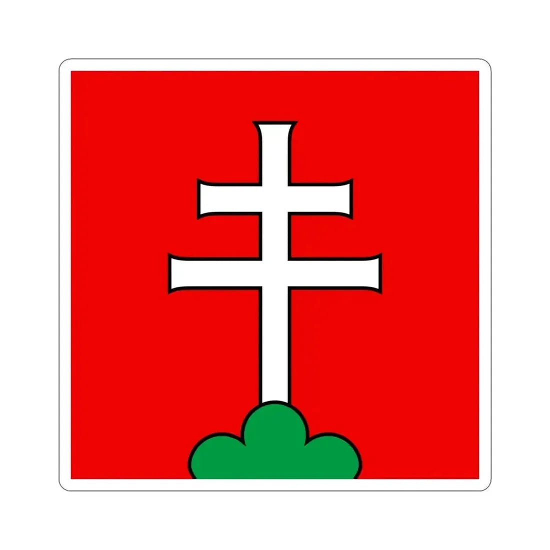 Flag of Elfingen Switzerland STICKER Vinyl Die-Cut Decal - The Sticker Space