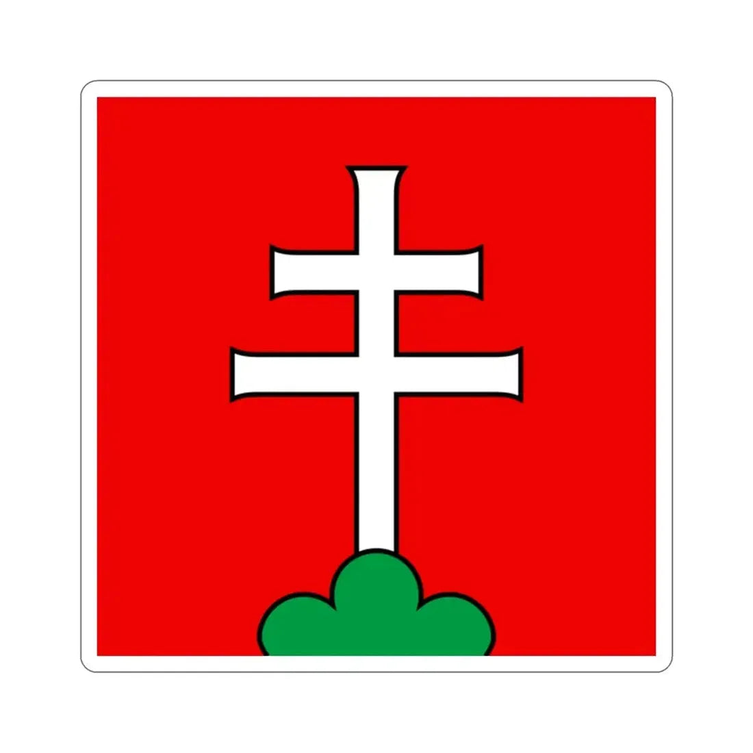 Flag of Elfingen Switzerland STICKER Vinyl Die-Cut Decal - The Sticker Space