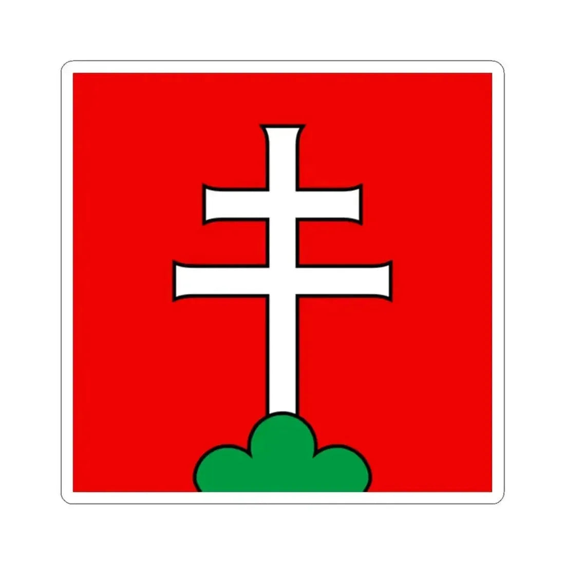 Flag of Elfingen Switzerland - STICKER Vinyl Kiss-Cut Decal - The Sticker Space