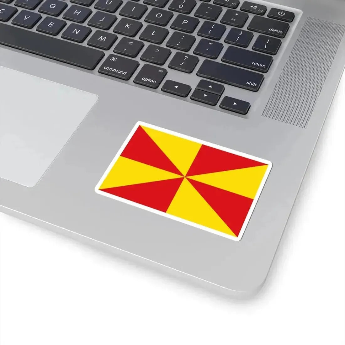 Flag of Ellezelles (Belgium) STICKER Vinyl Kiss-Cut Decal - The Sticker Space