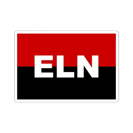 Flag of ELN (Colombia) STICKER Vinyl Kiss-Cut Decal 2 Inch White - The Sticker Space