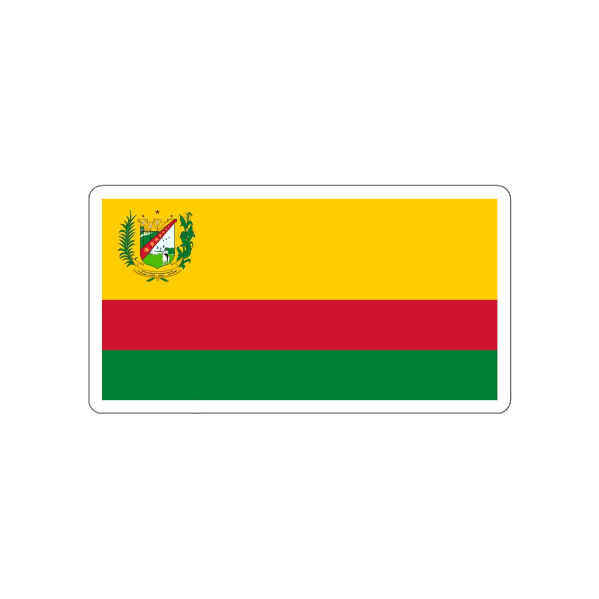 Flag of Elorza Venezuela STICKER Vinyl Die-Cut Decal-White-The Sticker Space