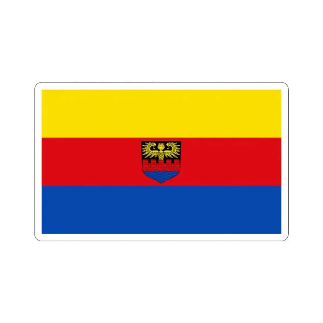 Flag of Emden Germany STICKER Vinyl Die-Cut Decal 2 Inch - The Sticker Space