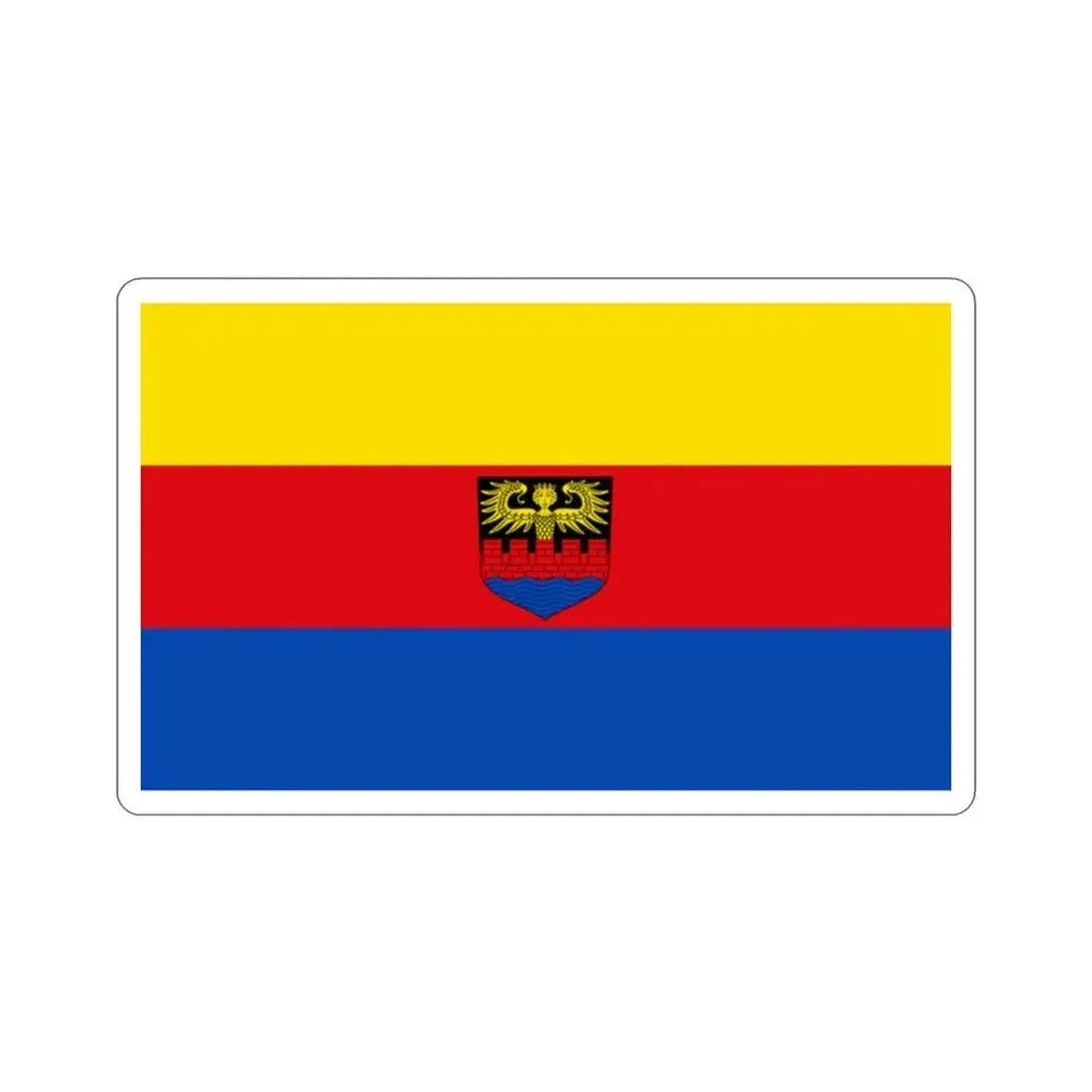 Flag of Emden Germany STICKER Vinyl Die-Cut Decal 2 Inch - The Sticker Space