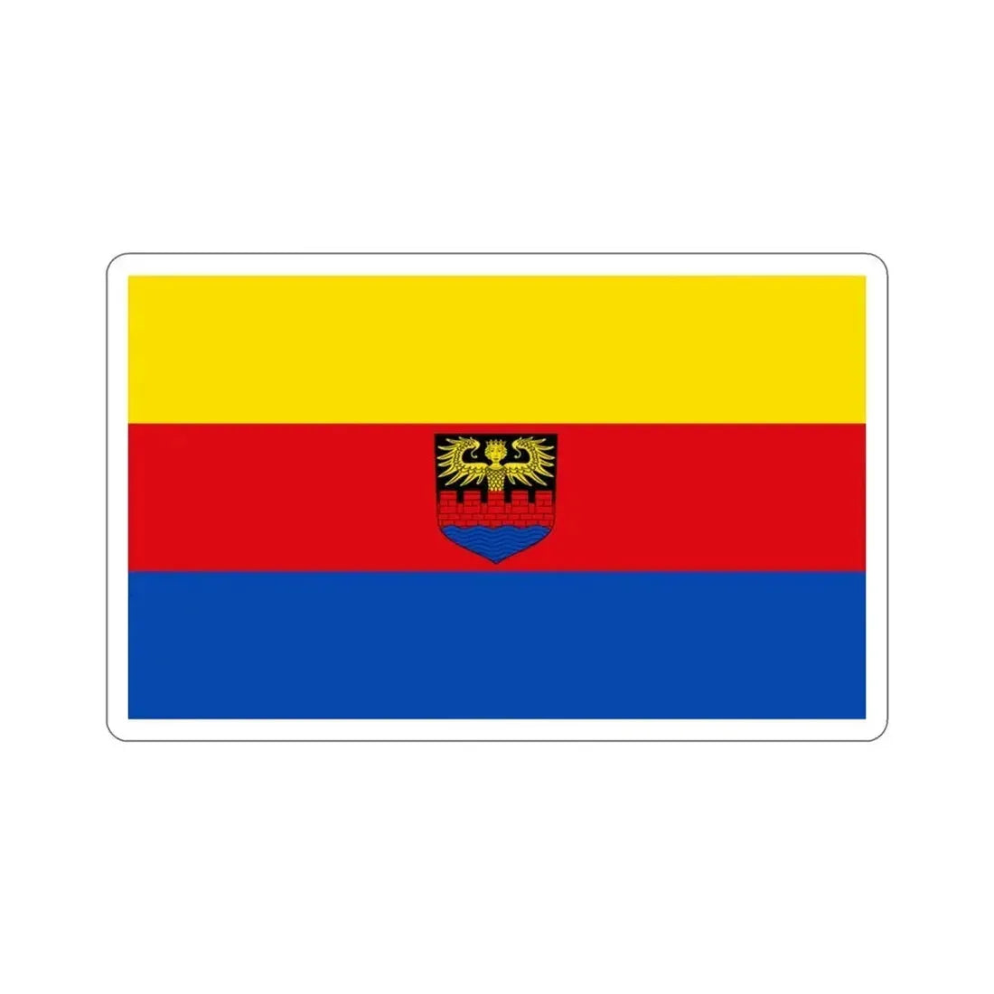 Flag of Emden Germany STICKER Vinyl Die-Cut Decal 3 Inch - The Sticker Space