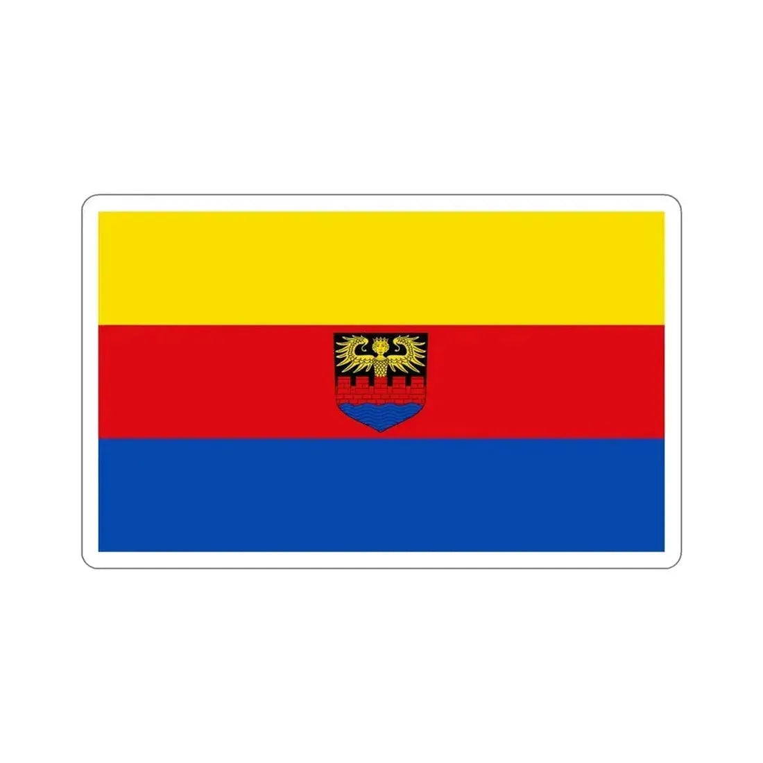 Flag of Emden Germany STICKER Vinyl Die-Cut Decal 5 Inch - The Sticker Space