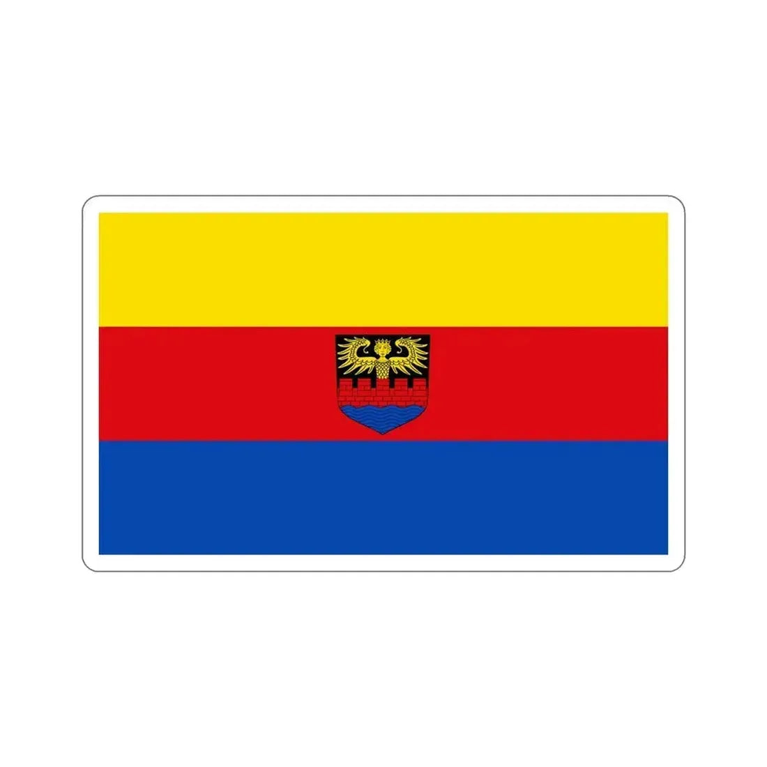 Flag of Emden Germany STICKER Vinyl Die-Cut Decal 5 Inch - The Sticker Space