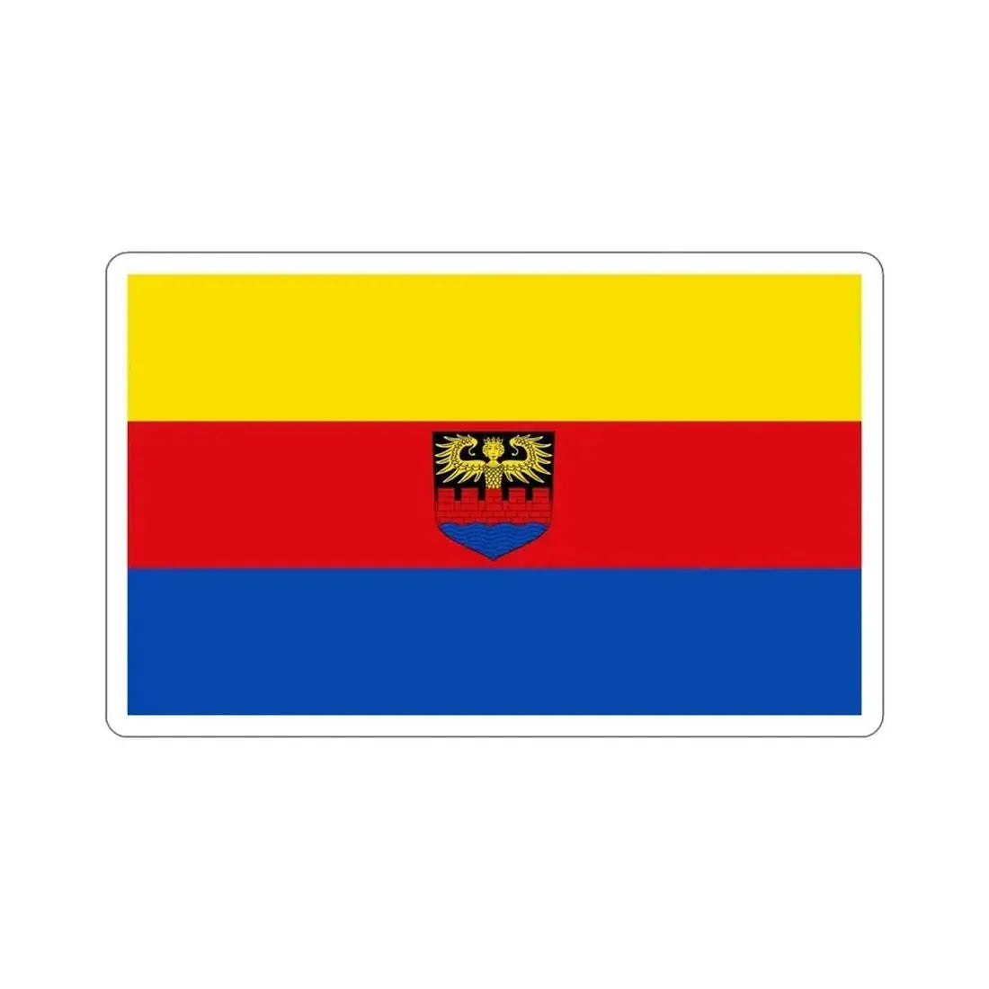 Flag of Emden Germany STICKER Vinyl Die-Cut Decal 6 Inch - The Sticker Space