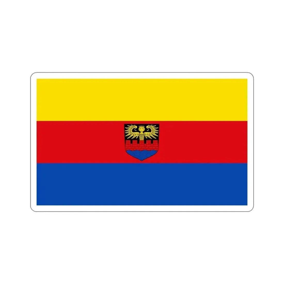 Flag of Emden Germany STICKER Vinyl Die-Cut Decal 6 Inch - The Sticker Space
