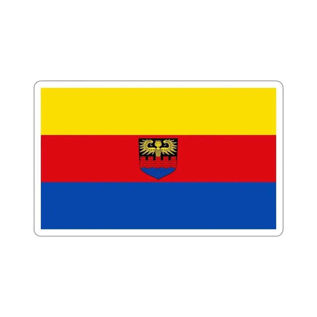 Flag of Emden Germany STICKER Vinyl Die-Cut Decal - The Sticker Space