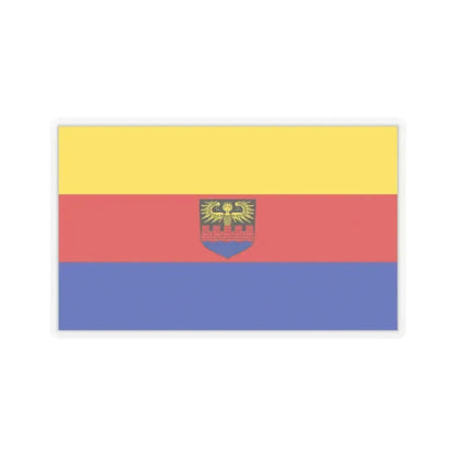 Flag of Emden Germany - STICKER Vinyl Kiss-Cut Decal 2 Inch Transparent - The Sticker Space
