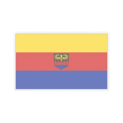 Flag of Emden Germany - STICKER Vinyl Kiss-Cut Decal 3 Inch Transparent - The Sticker Space