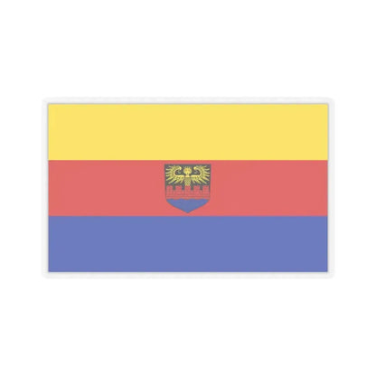 Flag of Emden Germany - STICKER Vinyl Kiss-Cut Decal 4 Inch Transparent - The Sticker Space