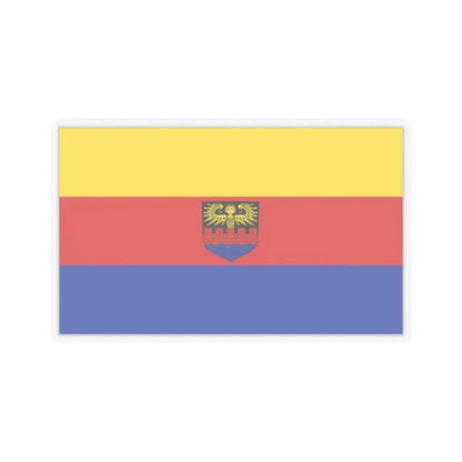 Flag of Emden Germany - STICKER Vinyl Kiss-Cut Decal 6 Inch Transparent - The Sticker Space