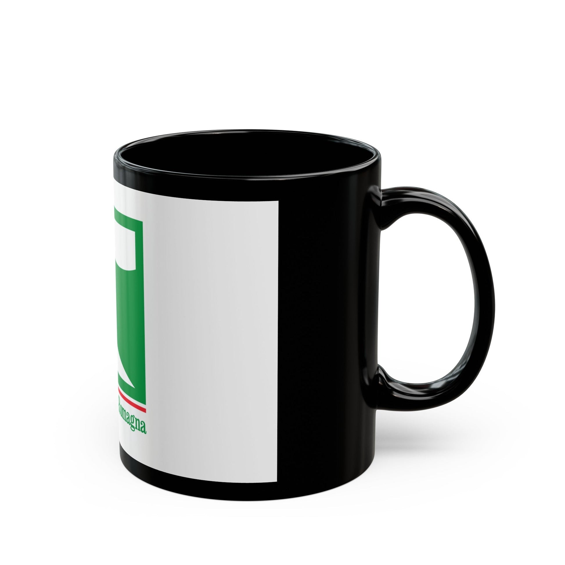 Flag of Emilia Romagna Italy - Black Coffee Mug-The Sticker Space