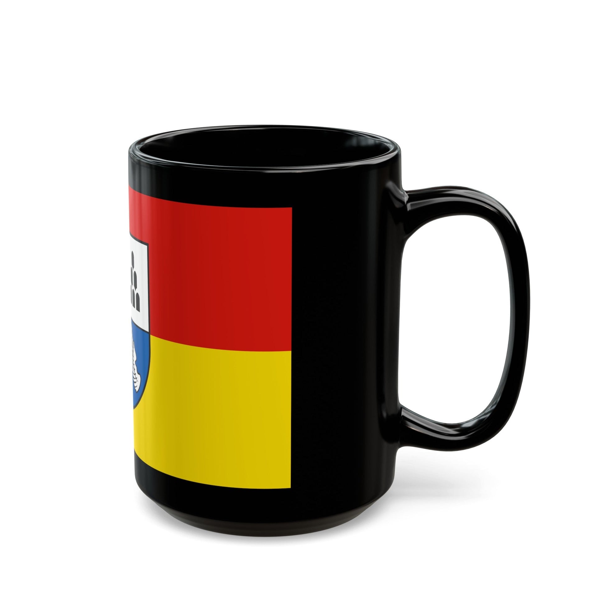 Flag of Emmendingen Germany - Black Coffee Mug-The Sticker Space