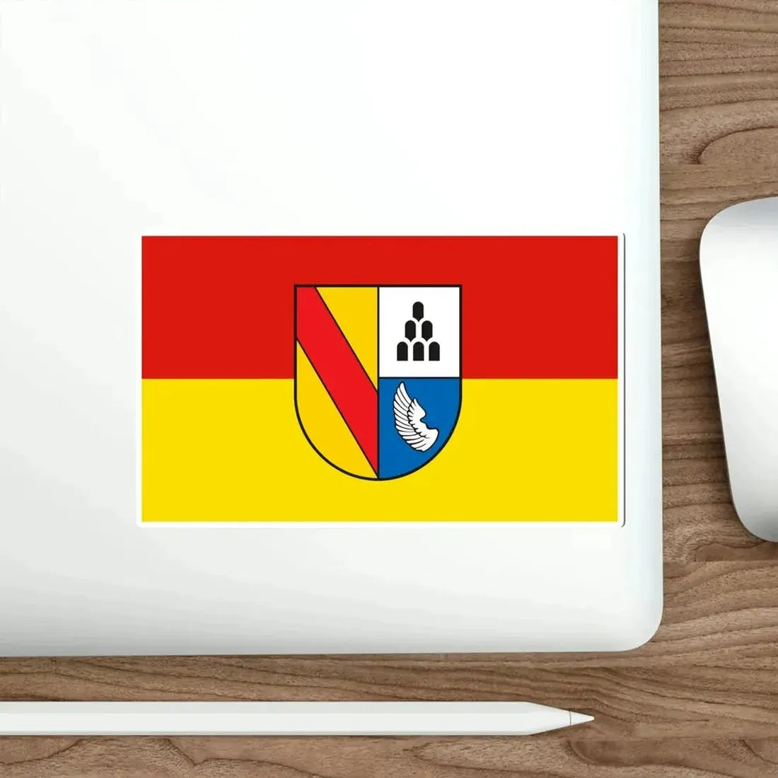 Flag of Emmendingen Germany STICKER Vinyl Die-Cut Decal - The Sticker Space