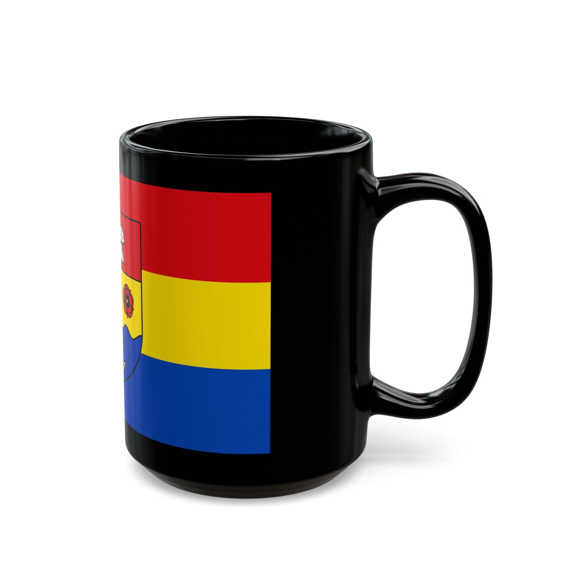 Flag of Emsland Germany - Black Coffee Mug-The Sticker Space