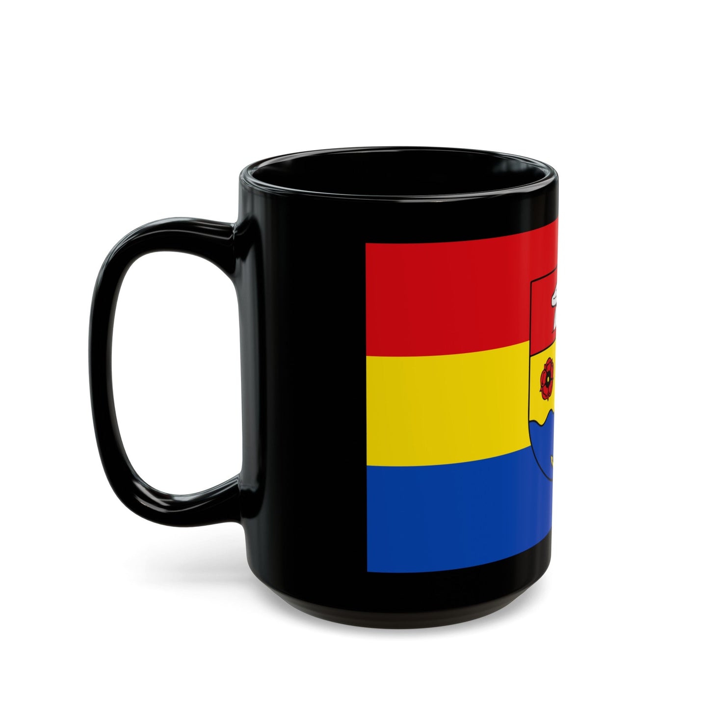 Flag of Emsland Germany - Black Coffee Mug-The Sticker Space