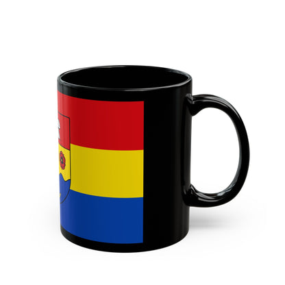 Flag of Emsland Germany - Black Coffee Mug-The Sticker Space