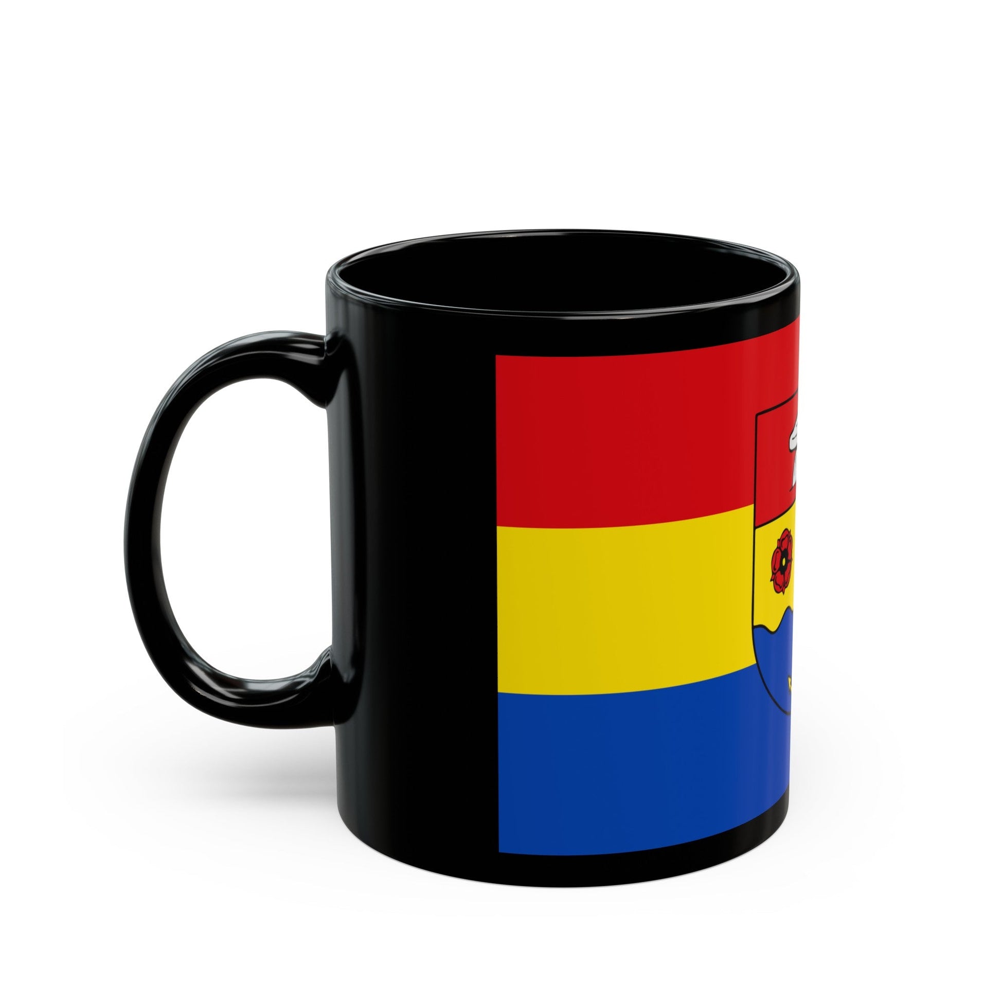 Flag of Emsland Germany - Black Coffee Mug-The Sticker Space