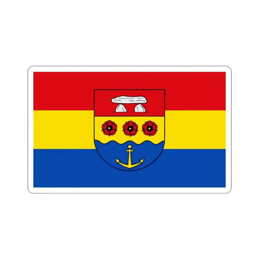 Flag of Emsland Germany STICKER Vinyl Die-Cut Decal 2 Inch - The Sticker Space