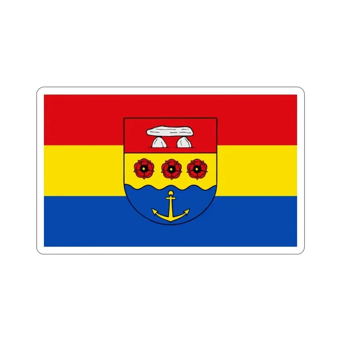 Flag of Emsland Germany STICKER Vinyl Die-Cut Decal 3 Inch - The Sticker Space