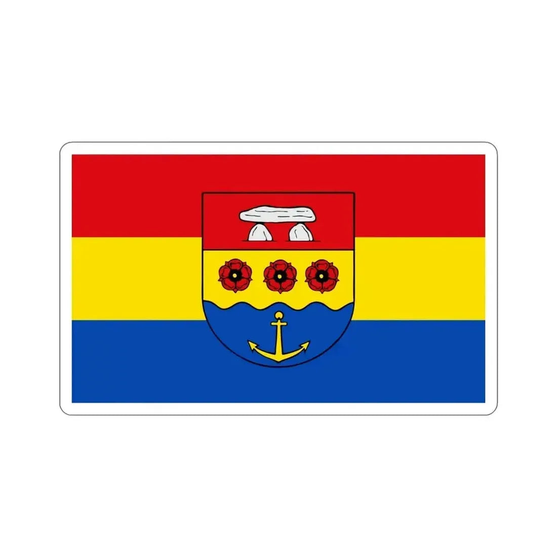 Flag of Emsland Germany STICKER Vinyl Die-Cut Decal 4 Inch - The Sticker Space