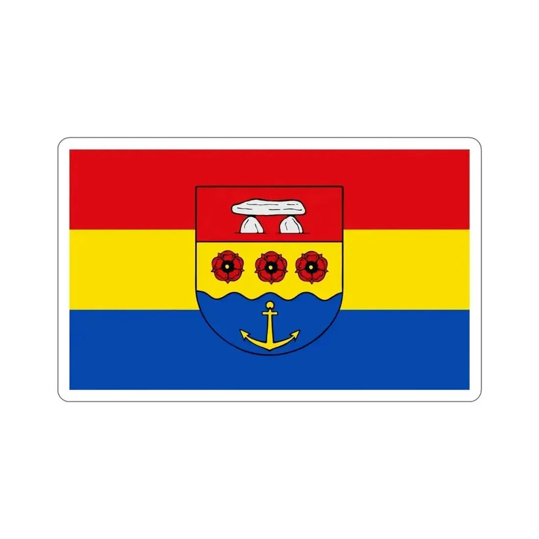 Flag of Emsland Germany STICKER Vinyl Die-Cut Decal 5 Inch - The Sticker Space