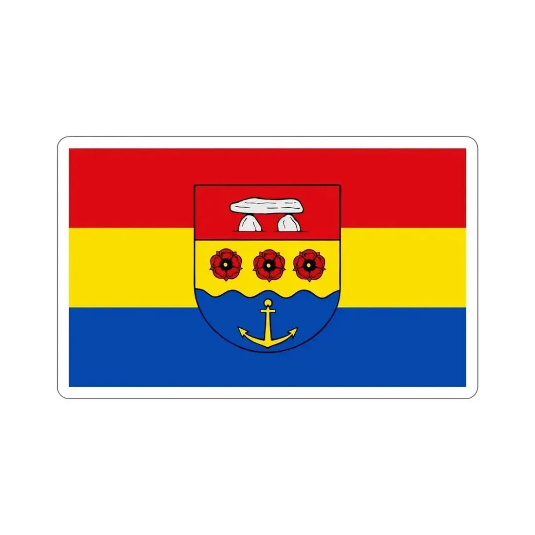 Flag of Emsland Germany STICKER Vinyl Die-Cut Decal 6 Inch - The Sticker Space