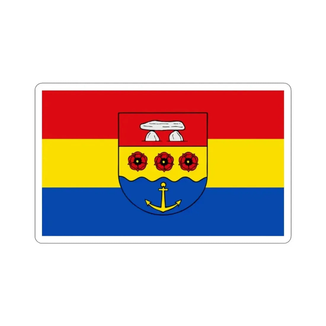Flag of Emsland Germany STICKER Vinyl Die-Cut Decal - The Sticker Space