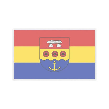 Flag of Emsland Germany - STICKER Vinyl Kiss-Cut Decal 3 Inch Transparent - The Sticker Space