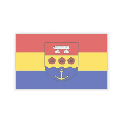 Flag of Emsland Germany - STICKER Vinyl Kiss-Cut Decal 4 Inch Transparent - The Sticker Space