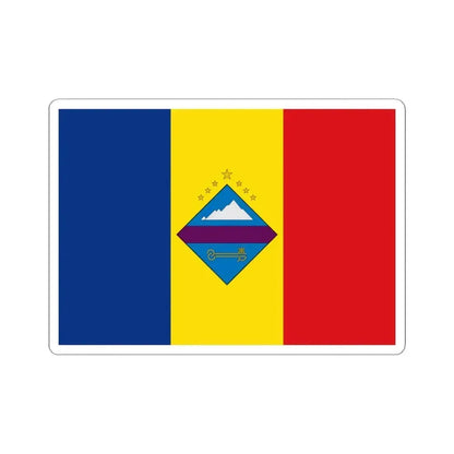 Flag of Encamp (Andorra) STICKER Vinyl Kiss-Cut Decal 6 Inch White - The Sticker Space