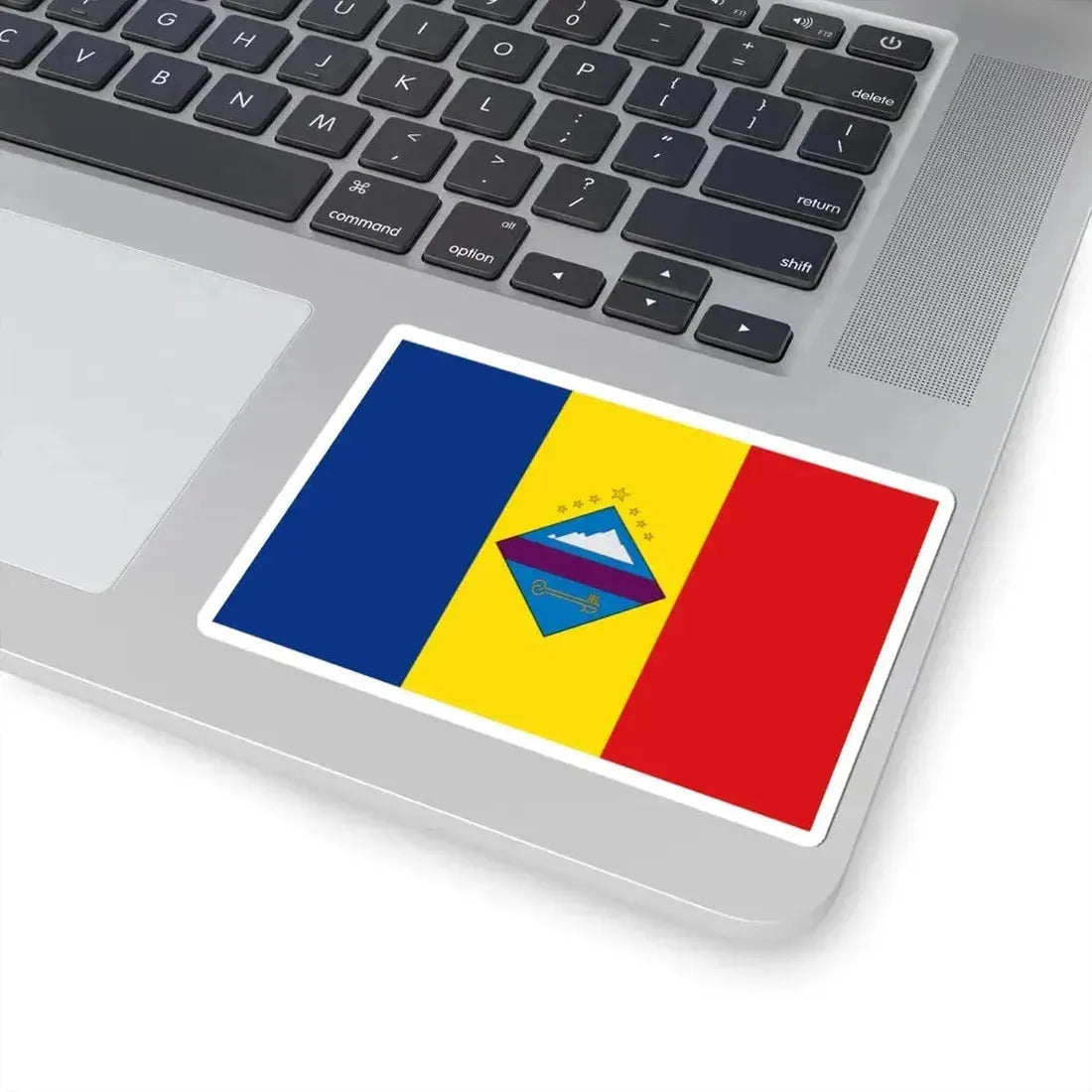 Flag of Encamp (Andorra) STICKER Vinyl Kiss-Cut Decal - The Sticker Space