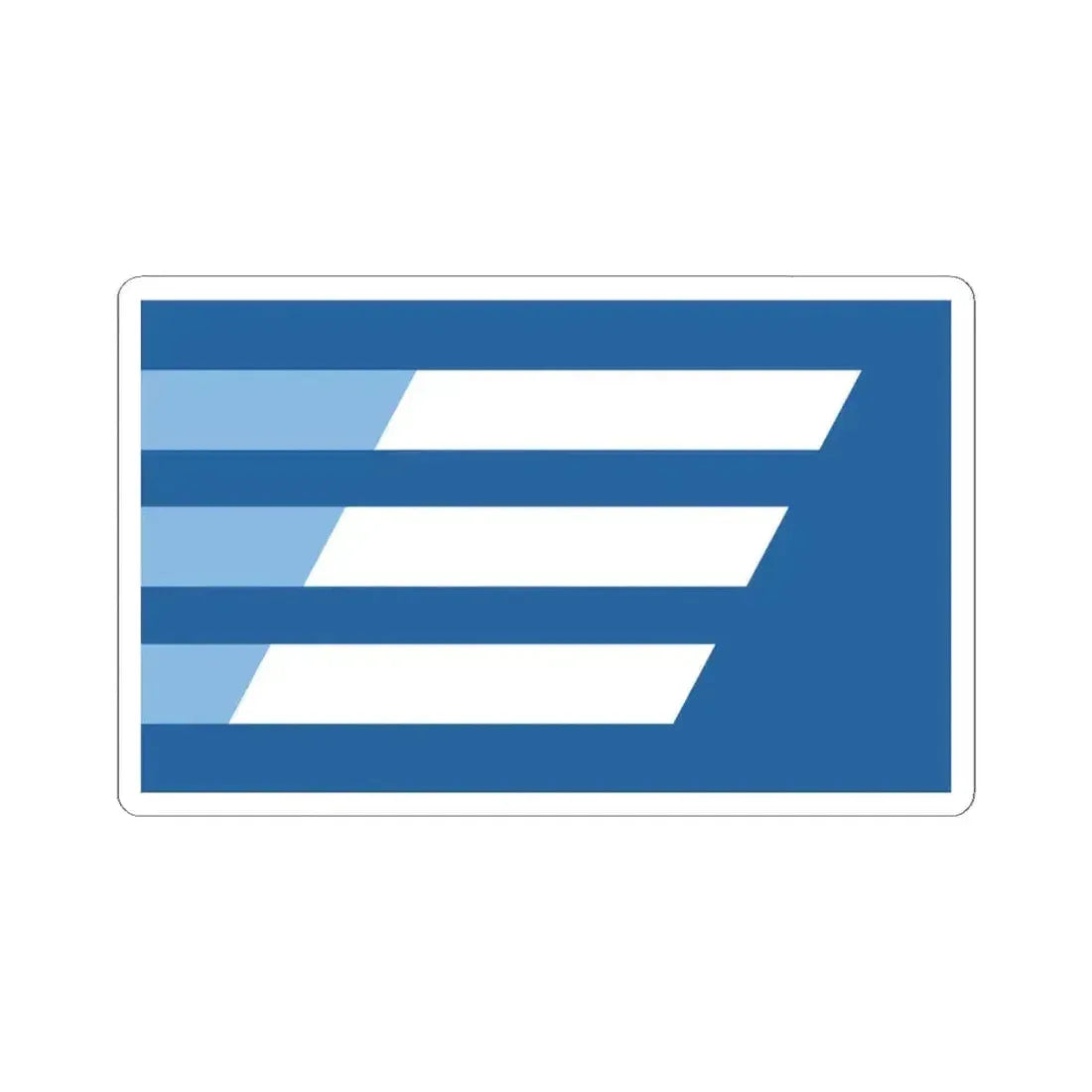 Flag of Enid Oklahoma (United States) STICKER Vinyl Kiss-Cut Decal 4 Inch White - The Sticker Space