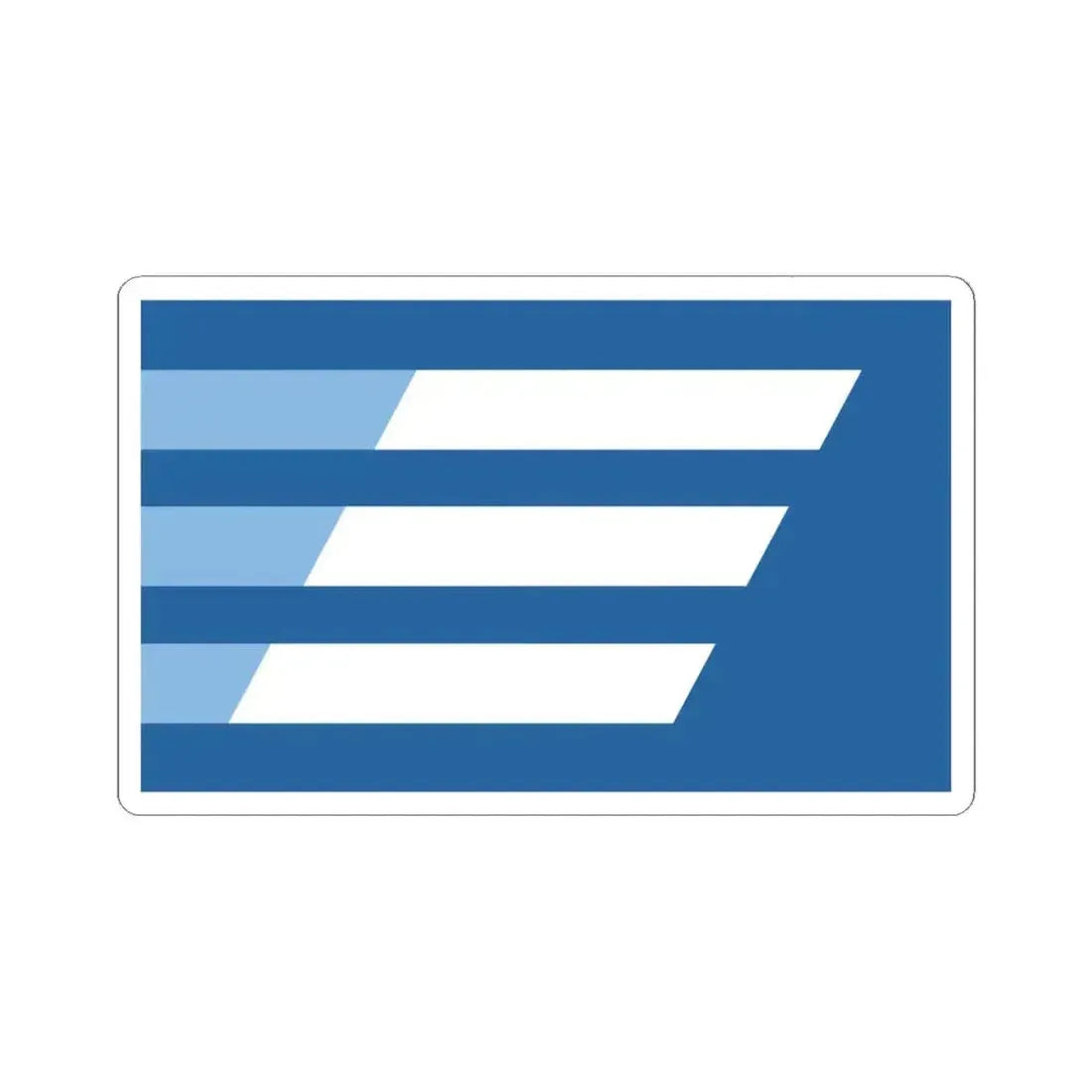 Flag of Enid Oklahoma (United States) STICKER Vinyl Kiss-Cut Decal 6 Inch White - The Sticker Space
