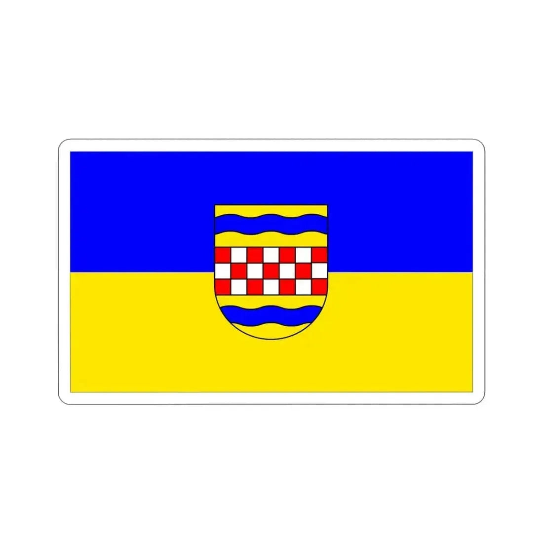 Flag of Ennepe Ruhr 2 Germany STICKER Vinyl Die-Cut Decal 4 Inch - The Sticker Space