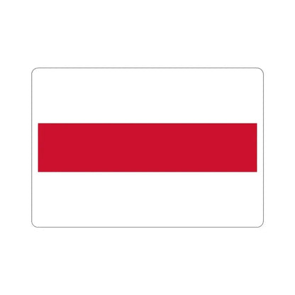 Flag of Enschede the largest city of the Twente region and the province of Overijssel Netherlands STICKER Vinyl Die-Cut Decal 3 Inch - The Sticker Space